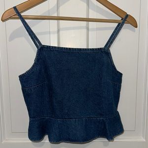 American Eagle jean cropped top